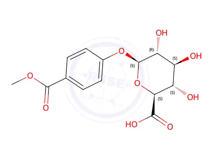 Chemical structure of Methyl Paraben Glucuronide