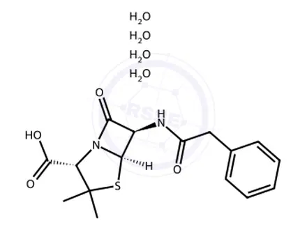 Chemical structure of Benzathini benzylpenicillinumtetrahydricum