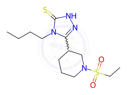 Chemical structure of 4-Butyl-5-[1-(ethylsulfonyl)piperidin-3-yl]-4H-1,2,4-triazole-3-thiol