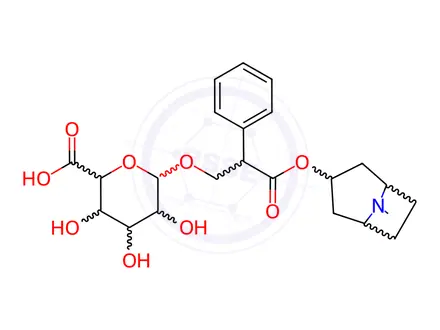Chemical structure of Atropine Glucuronide