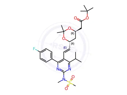 Chemical structure of Rosuvastatin isomer-3