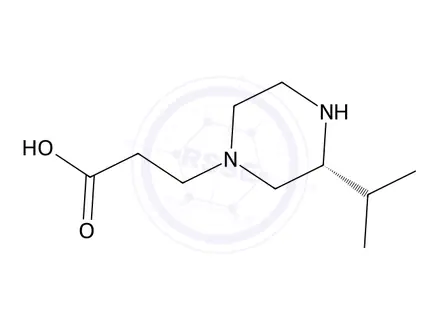 Chemical structure of (R)-3-(3-Isopropylpiperazin-1-yl)propanoic acid