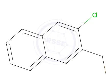 Chemical structure of 2-(Bromomethyl)-3-chloronaphthalene