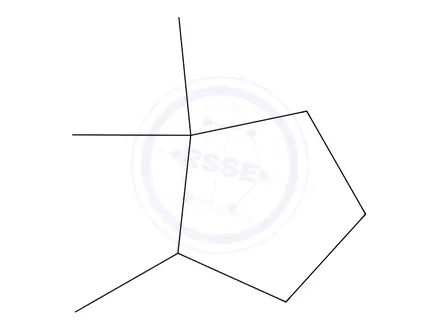 Chemical structure of TRIMETHYLCYCLOPENTANE