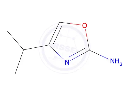 Chemical structure of 4-(propan-2-yl)-1,3-oxazol-2-amine