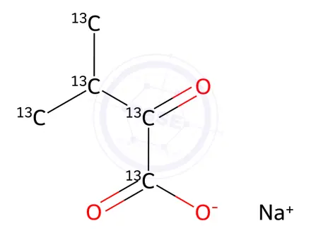 Chemical structure of Valine Impurity 160-13C5 Sodium Salt