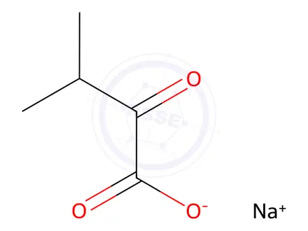 Chemical structure of 3-Methyl-2-Oxobutanoic Acid Sodium Salt