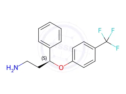 Chemical structure of (S)-Norfluoxetine