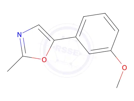 Chemical structure of 5-(3-Methoxyphenyl)-2-methyloxazole