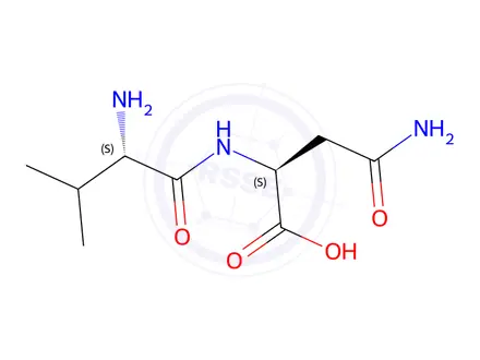 Chemical structure of L-Valyl-L-asparagine