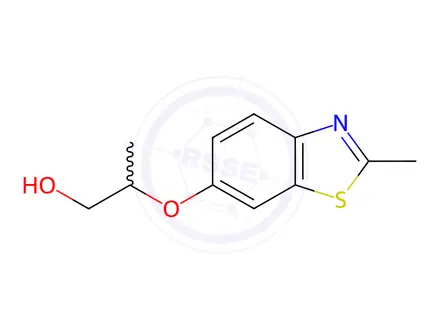 Chemical structure of 1-Propanol,2-[(2-methyl-6-benzothiazolyl)oxy]-(9CI)