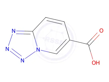 Chemical structure of InChI=1/C6H4N4O2/c11-6(12)4-1-2-5-7-8-9-10(5)3-4/h1-3H,(H,11,12