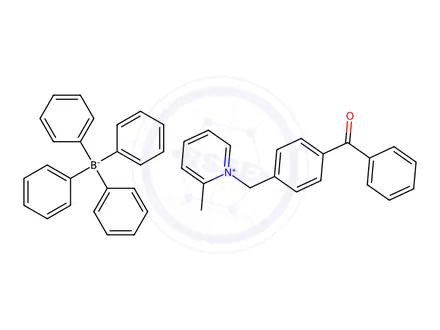 Chemical structure of 1-(4-[BENZOYL] BENZYL)-2-METHYLPYRIDINIUM TETRAPHENYLBORATE