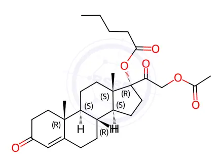 Chemical structure of Clascoterone Impurity 107