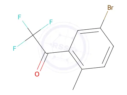 Chemical structure of 1-(5-Bromo-2-methylphenyl)-2,2,2-trifluoroethan-1-one