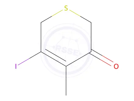Chemical structure of 5-Iodo-4-methyl-2H-thiopyran-3(6H)-one