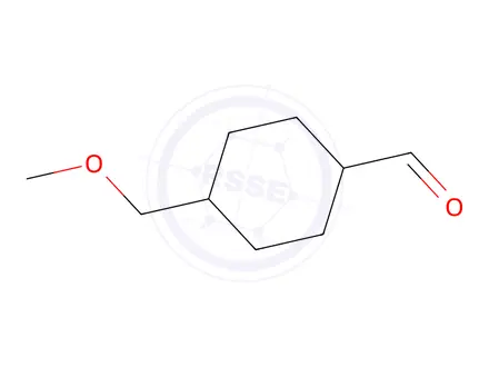 Chemical structure of Cyclohexanecarboxaldehyde, 4-(methoxymethyl)-, trans-(9CI)