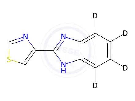 Chemical structure of Thiabendazole-[D4]