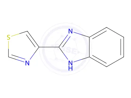 Chemical structure of Thiabendazole hypophosphite