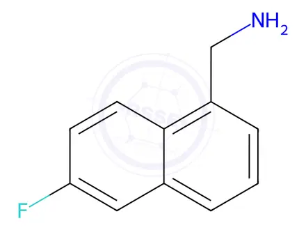 Chemical structure of 1-Naphthalenemethanamine, 6-fluoro-