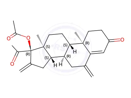 Chemical structure of Melengestrol Acetate Impurity 2 (Melengestrol Acetate USP Related Compound B)