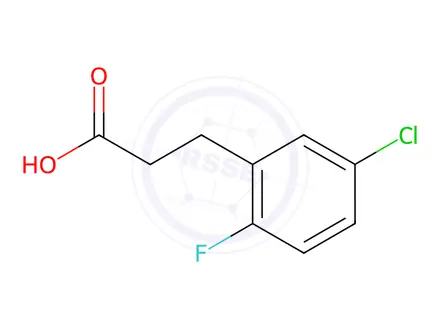 Chemical structure of 3-(5-Chloro-2-fluoro-phenyl)-propionic acid