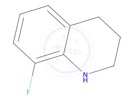 Chemical structure of 8-fluoro-1,2,3,4-tetrahydroquinoline