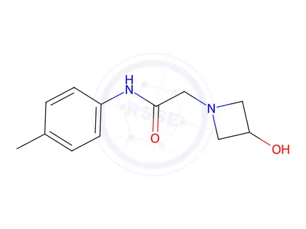 Chemical structure of 2-(3-Hydroxyazetidin-1-Yl)-N-(4-Methylphenyl)Acetamide