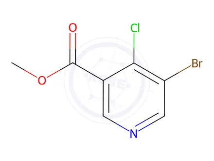 Chemical structure of Methyl 5-Bromo-4-chloronicotinate
