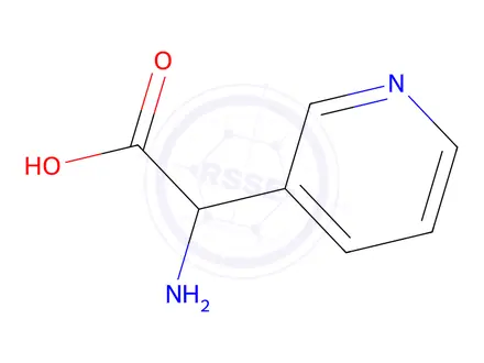 Chemical structure of 2-Amino-2-(pyridin-3-yl)acetic acid