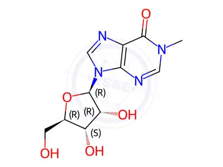 Chemical structure of 1-Methylinosine