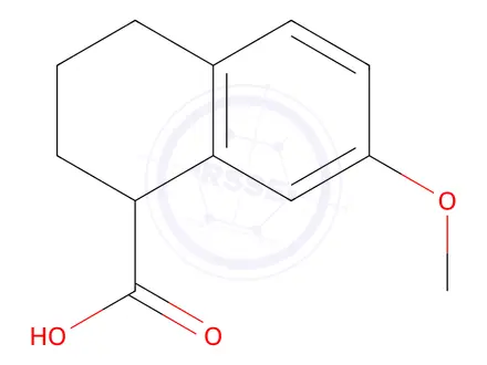 Chemical structure of 7-methoxy-1,2,3,4-tetrahydronaphthalene-1-carboxylic Acid
