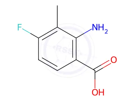 Chemical structure of 2-Amino-4-fluoro-3-methylbenzoic Acid