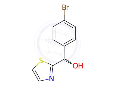 Chemical structure of (4-Bromophenyl)(thiazol-2-yl)methanol