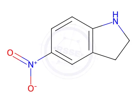 Chemical structure of 5-Nitroindoline