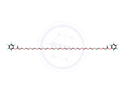 Chemical structure of Bis-PEG13-PFP ester