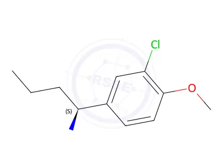 Chemical structure of (S)-1-(3-chloro-4-methoxyphenyl)butan-1-amine