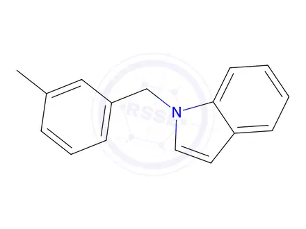 Chemical structure of 1-(3-methylbenzyl)-1h-indole