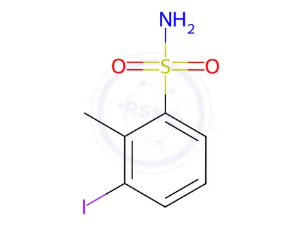 Chemical structure of 3-Iodo-2-methylbenzene-1-sulfonamide
