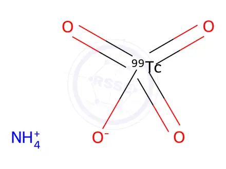 Chemical structure of ammonium pertechnetate