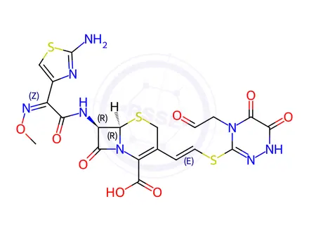 Chemical structure of Ceftiolene