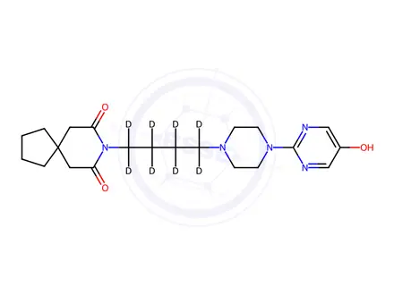 Chemical structure of 5-Hydroxy Buspirone-d8