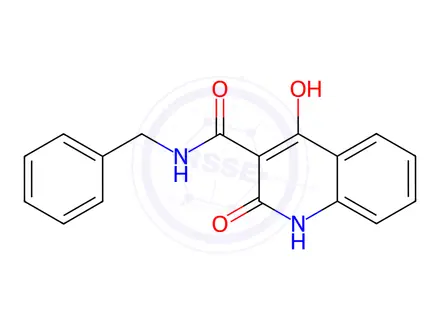 Chemical structure of N-Benzyl-4-hydroxy-2-oxo-1,2-dihydroquinoline-3-carboxamide