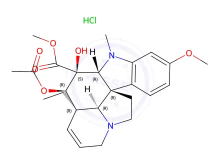 Chemical structure of VINDOLINE HYDROCHLORIDE