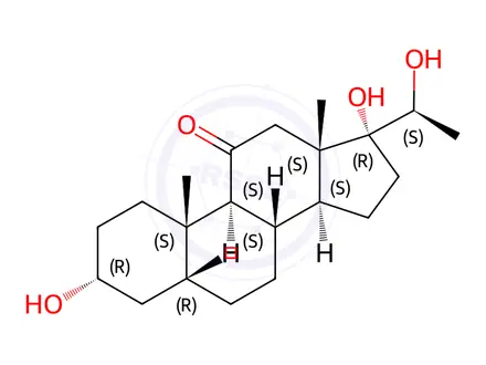 Chemical structure of Pregnanetriolone