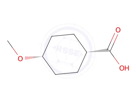 Chemical structure of cis-4-methoxycyclohexanecarboxylic acid