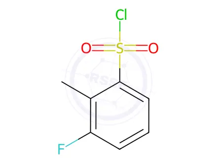 Chemical structure of 3-Fluoro-2-methylbenzenesulfonyl chloride