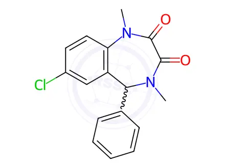 Chemical structure of Temazepam EP Impurity G
