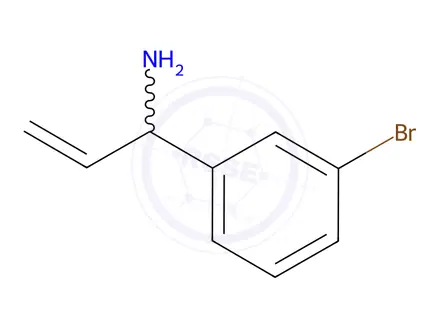 Chemical structure of 1-(3-Bromophenyl)prop-2-en-1-amine