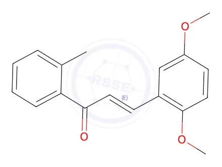 Chemical structure of (2E)-3-(2,5-Dimethoxyphenyl)-1-(2-methylphenyl)prop-2-en-1-one